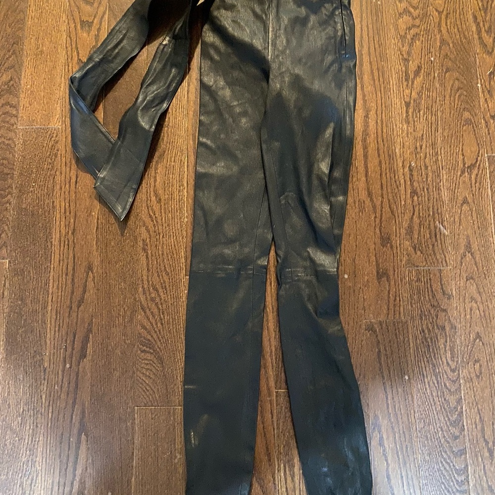 Black Leather Pants